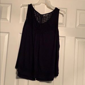 New Navy Tank-top with Lace